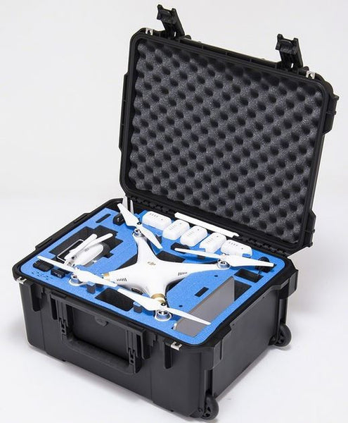 GoProfessional DJI Phantom Plus Hard Case w/Wheels Fits Phantom 1, 2 & 3