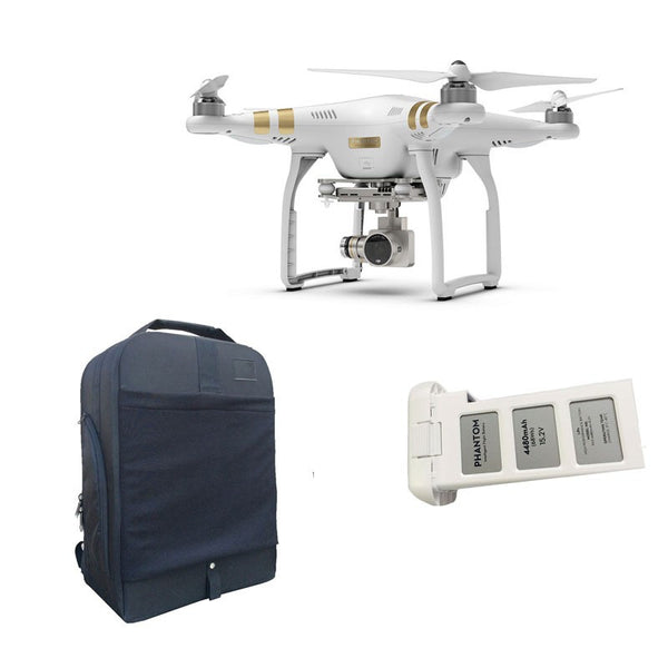 Phantom 3 Professional + Extra Battery + Softshell Backpack Bundle