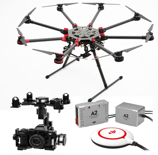 Spreading Wings S1000+ with Zenmuse Z15 5D Gimbal and A2 Flight Controller