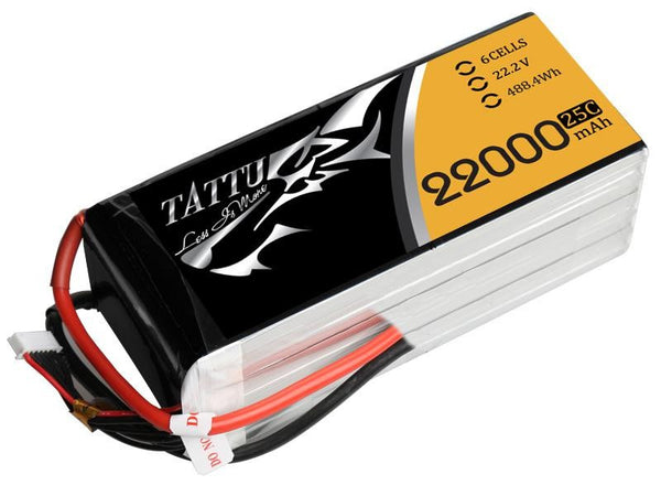 Tattu 22000mAh 22.2V 25C Lipo Battery Pack for DJI S1000